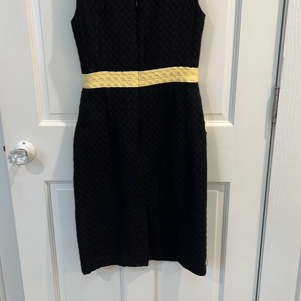 Vintage Milly of New York dress black yellow size 2 - Picture 6 of 6
